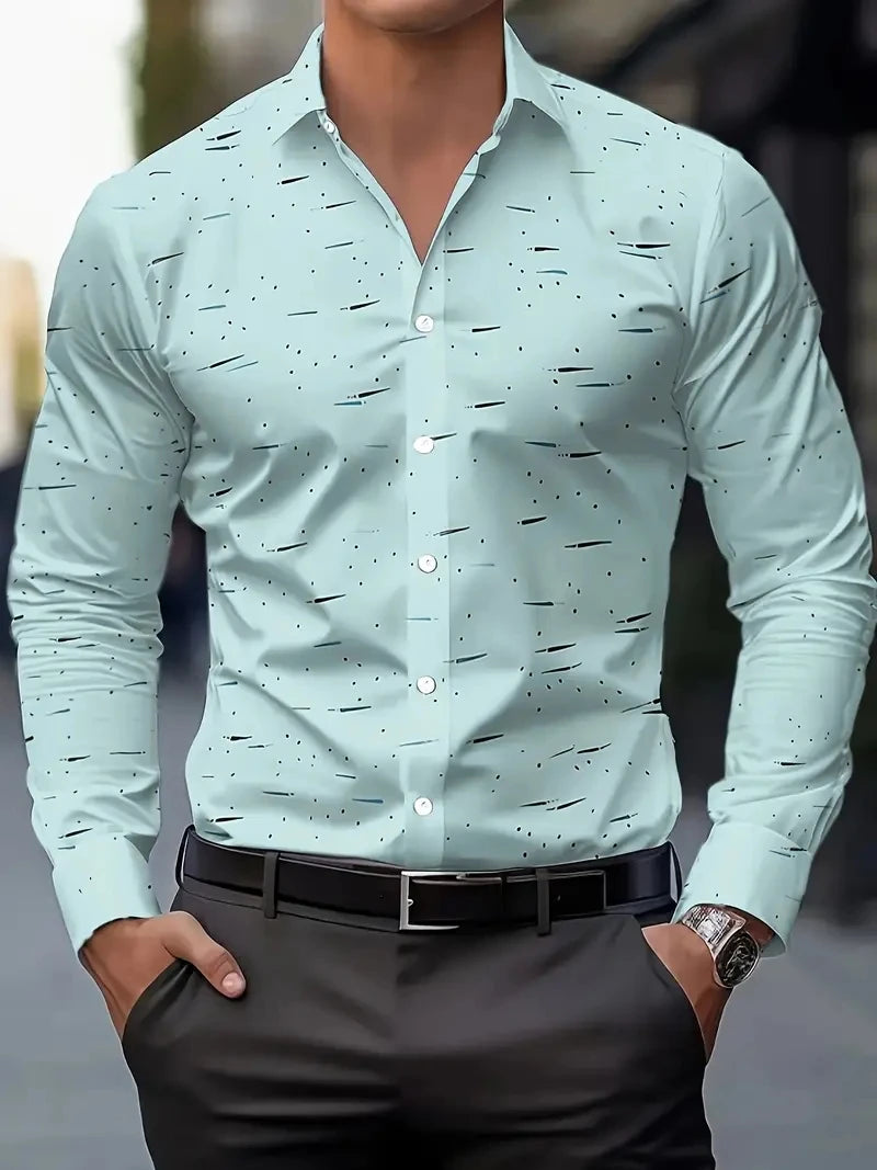 2025 Men’s High-Quality Button-Up Shirt