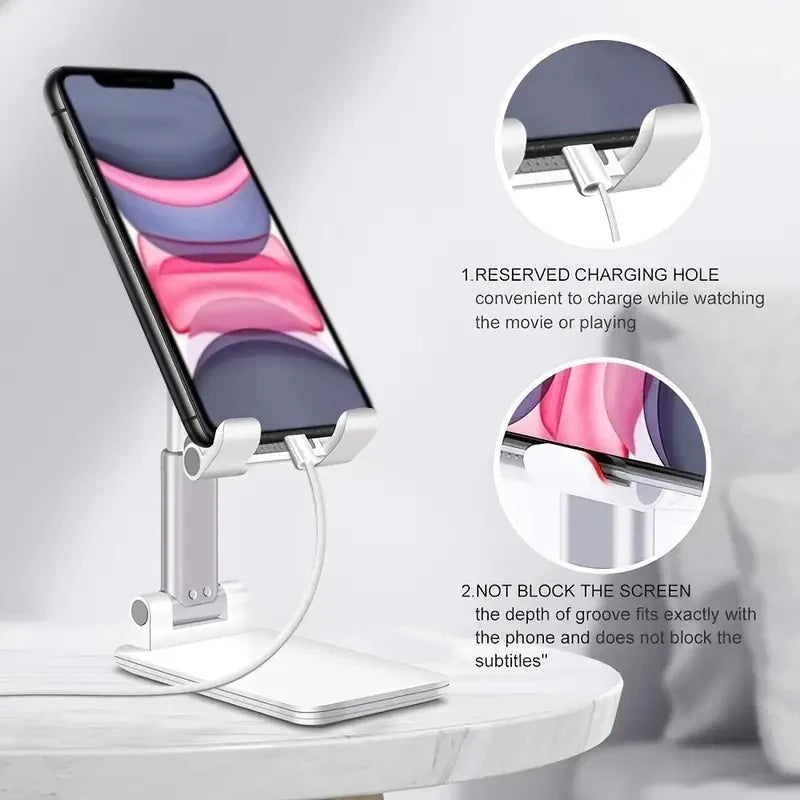 Adjustable Desk Mobile Phone & Tablet Holder Stand – Universal Desktop Mount for iPhone, iPad, Xiaomi & Android DevicesMobile Accessories