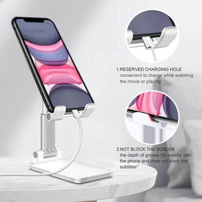 Adjustable Desk Mobile Phone & Tablet Holder Stand – Universal Desktop Mount for iPhone, iPad, Xiaomi & Android DevicesMobile Accessories
