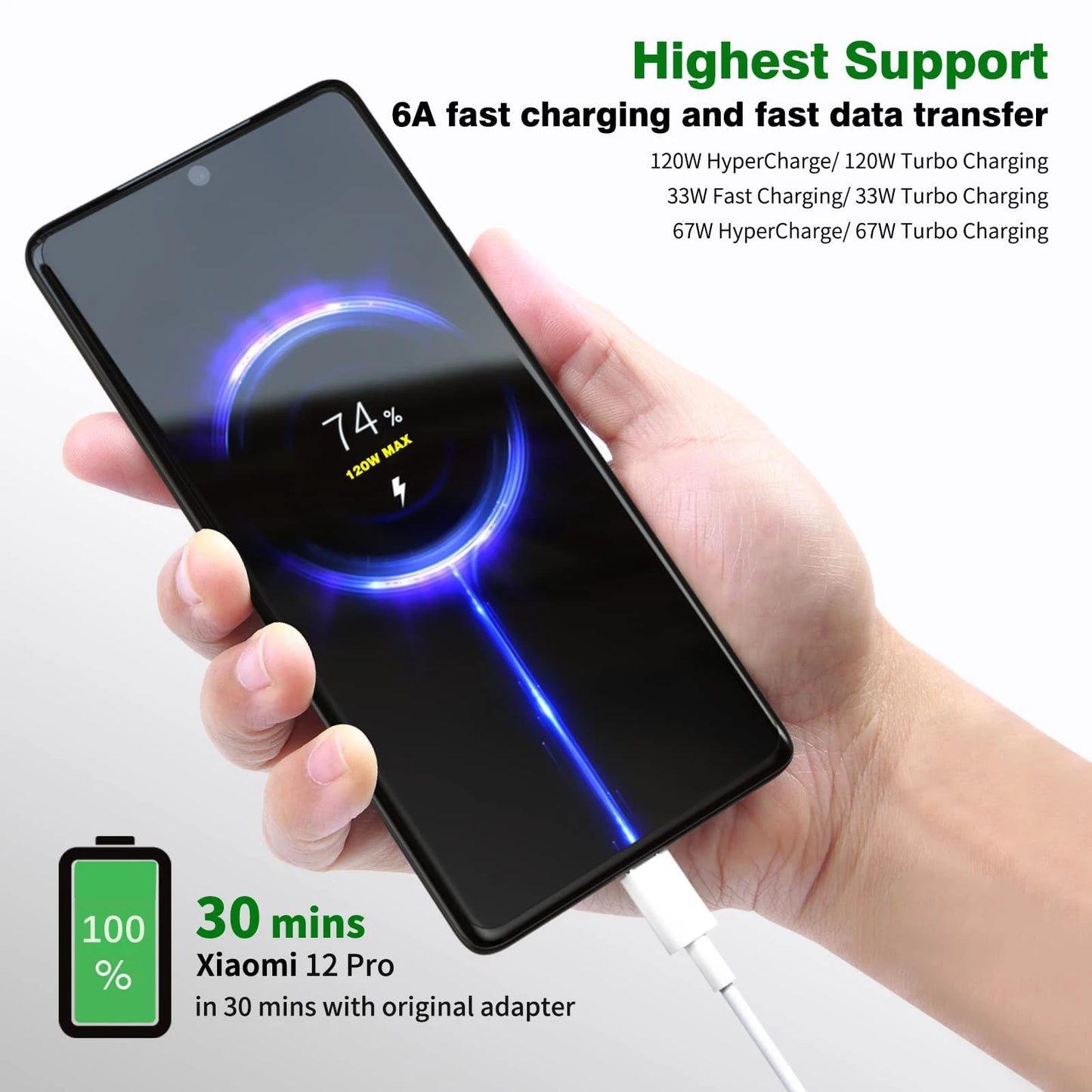 Xiaomi Power User Pack - 120W Fast Charger Cable + 50000mAh Power Bank Bundle