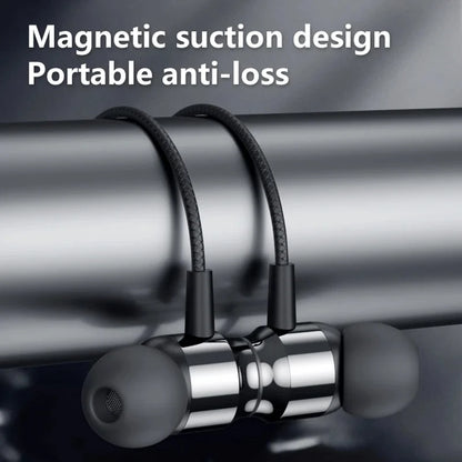 Wired Earphones with Mic - Metal Magnetic HiFi Stereo Headphones 3.5mm/Type-C for Gaming & Music