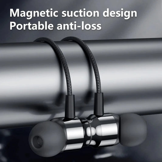 Wired Earphones with Mic - Metal Magnetic HiFi Stereo Headphones 3.5mm/Type-C for Gaming & Music