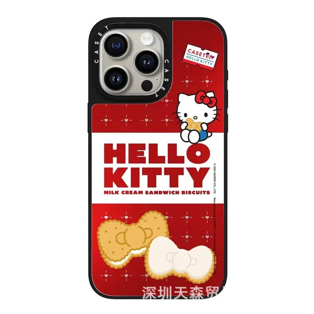 Hello Kitty Iphone 16 Promax Phone Case With Mirror Finish Technology Anti Drop All Inclusive Creative Cartoon Protective Cover