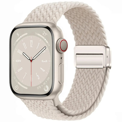 Nylon Braided Magnetic Strap for Apple Watch – Compatible with 40mm, 41mm, 44mm, 45mm, 49mm (Series SE, 3, 5–9, Ultra2)