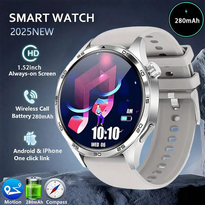 Men’s 1.52” HD AMOLED Smart Watch – Fitness Tracker with 110+ Sport Modes, 24/7 Heart Rate & Sleep Monitor, IP68 Waterproof