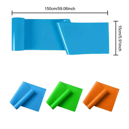 Portable Elastic Fitness ResistanceBand for Yoga Pilates Home Strength Training Stretch Band for Athletic Tension Exercises