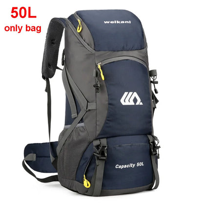 50L Waterproof Travel Backpack – Large Hiking Camping Rucksack for Outdoor Sports