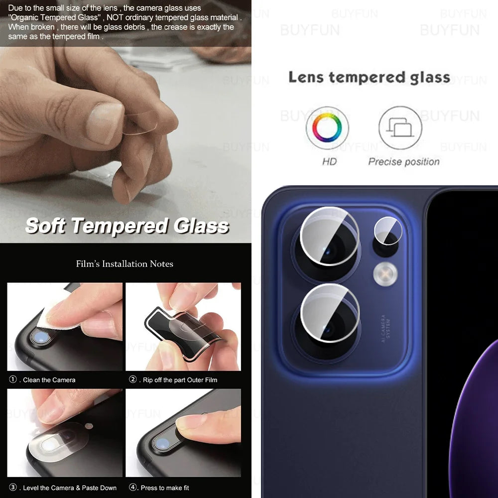 6in1 Full Cover Tempered Glass For Oppo Reno13 F Screen Protector Oppo Reno 13 FS OppoReno13 5G Reno13F 13F 4G Lens Glass Film
