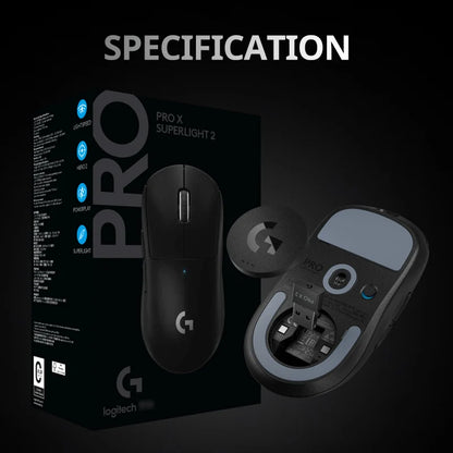 Logitech G PRO X SUPERLIGHT 2 wireless gaming mouse, 60 g pro-grade mouse with 5 programmable buttons, 44k DPI sensor, 8 kHz rep