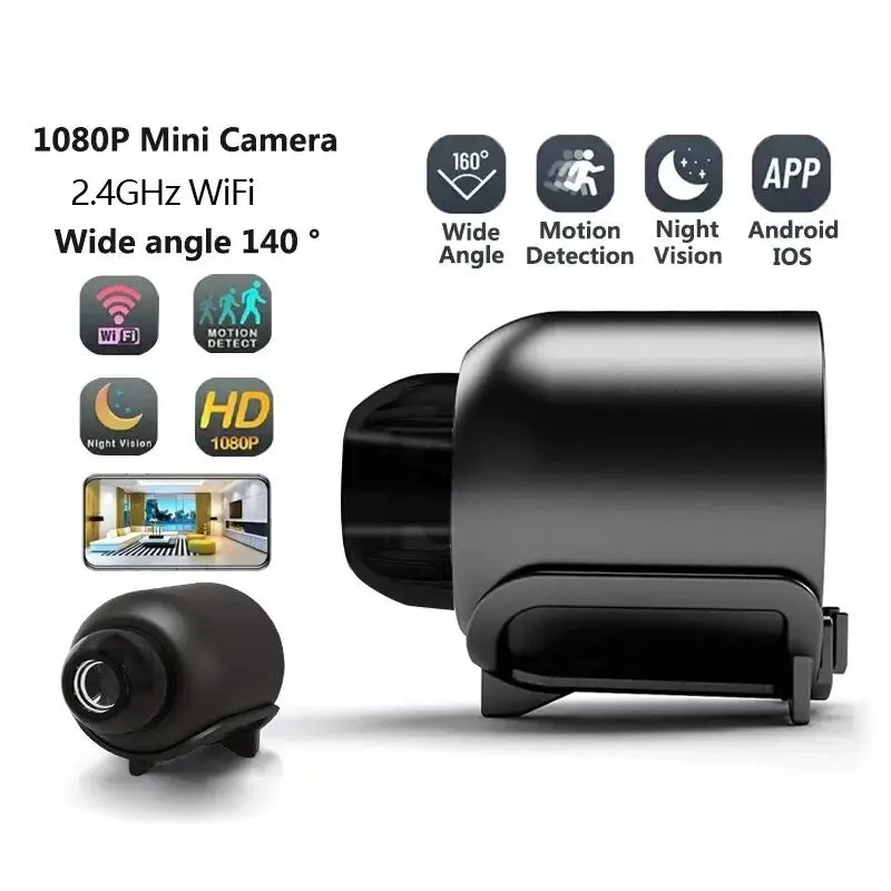 Mini Surveillance Camera - 1080P Wireless Night Vision Security Camera Portable