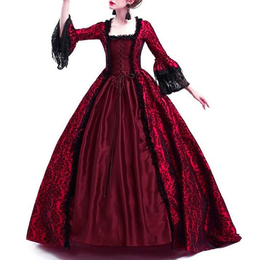 2025 Halloween Women’s Medieval Cosplay Costume – Vintage Gothic Outfit for Adult Halloween