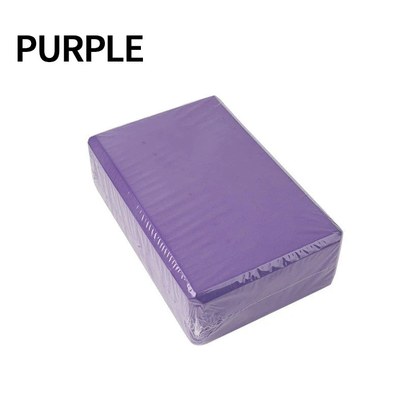 Yoga Block EVA Foam Brick – Non-Slip Pilates Fitness Support Cube for Home Exercise & Gym Training