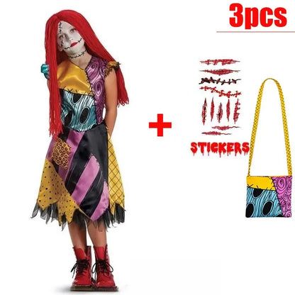 Kids Halloween Costume – Witch, Vampire, or Little Red Riding Hood Cosplay Dress for Girls & Boys Masquerade Party