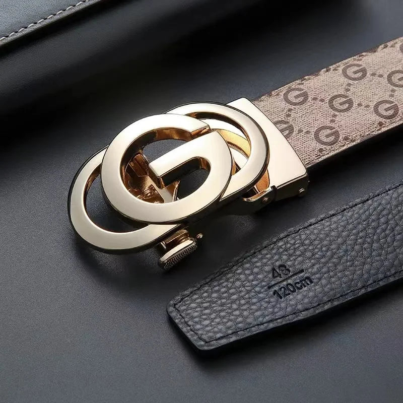 Top genuine leather and cowhide material men's belt fashion casual luxury brand men's belt jeans versatile design belt men