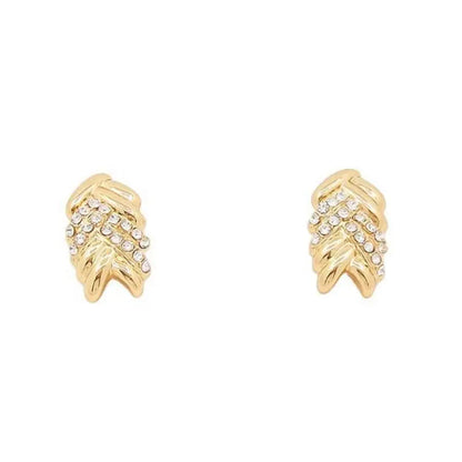 18K Gold Plated Crystal Jewelry Set for Women – Clear Rhinestone Necklace & Earrings Elegant Fashion Accessories Gift