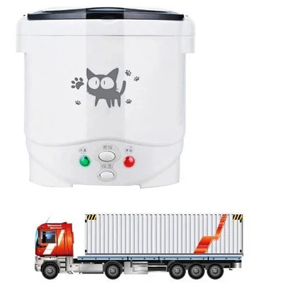 Portable Electric Mini Rice Cooker 12V/24V/220V MultiCooker for Car Truck Home Use