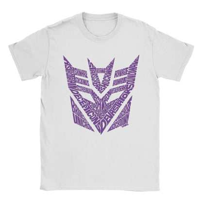 Transformers Decepticons Soundwave Men’s T-Shirt – Vintage Cotton Round Collar Short Sleeve Tee