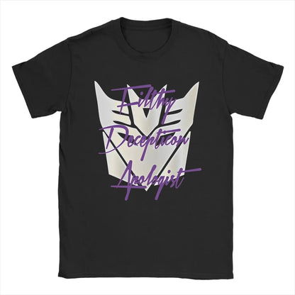 Transformers Decepticons Soundwave Men’s T-Shirt – Vintage Cotton Round Collar Short Sleeve Tee
