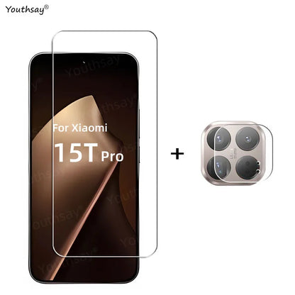 Full Gule Glass For Xiaomi 15T Tempered Glass Xiaomi 15T Pro Screen Protector Protective Phone Camera Lens Film Xiaomi 15T Glass