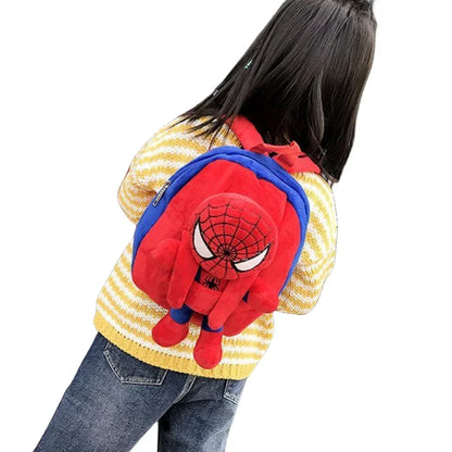 Cartoon Plush Backpack for Kids – Cute Character Schoolbag for Boys & Girls