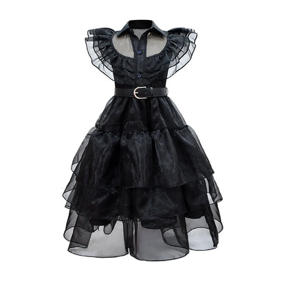 2025 Halloween Fantasy Kids Costume – Ghost Bride, Gothic Cosplay, Red Vampire & Day of the Dead Outfits for Girls