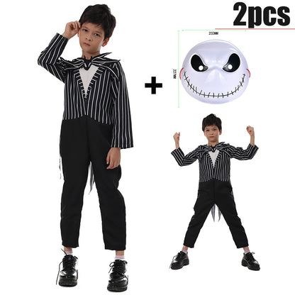 Kids Halloween Costume – Witch, Vampire, or Little Red Riding Hood Cosplay Dress for Girls & Boys Masquerade Party