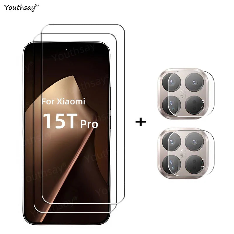 Full Gule Glass For Xiaomi 15T Tempered Glass Xiaomi 15T Pro Screen Protector Protective Phone Camera Lens Film Xiaomi 15T Glass