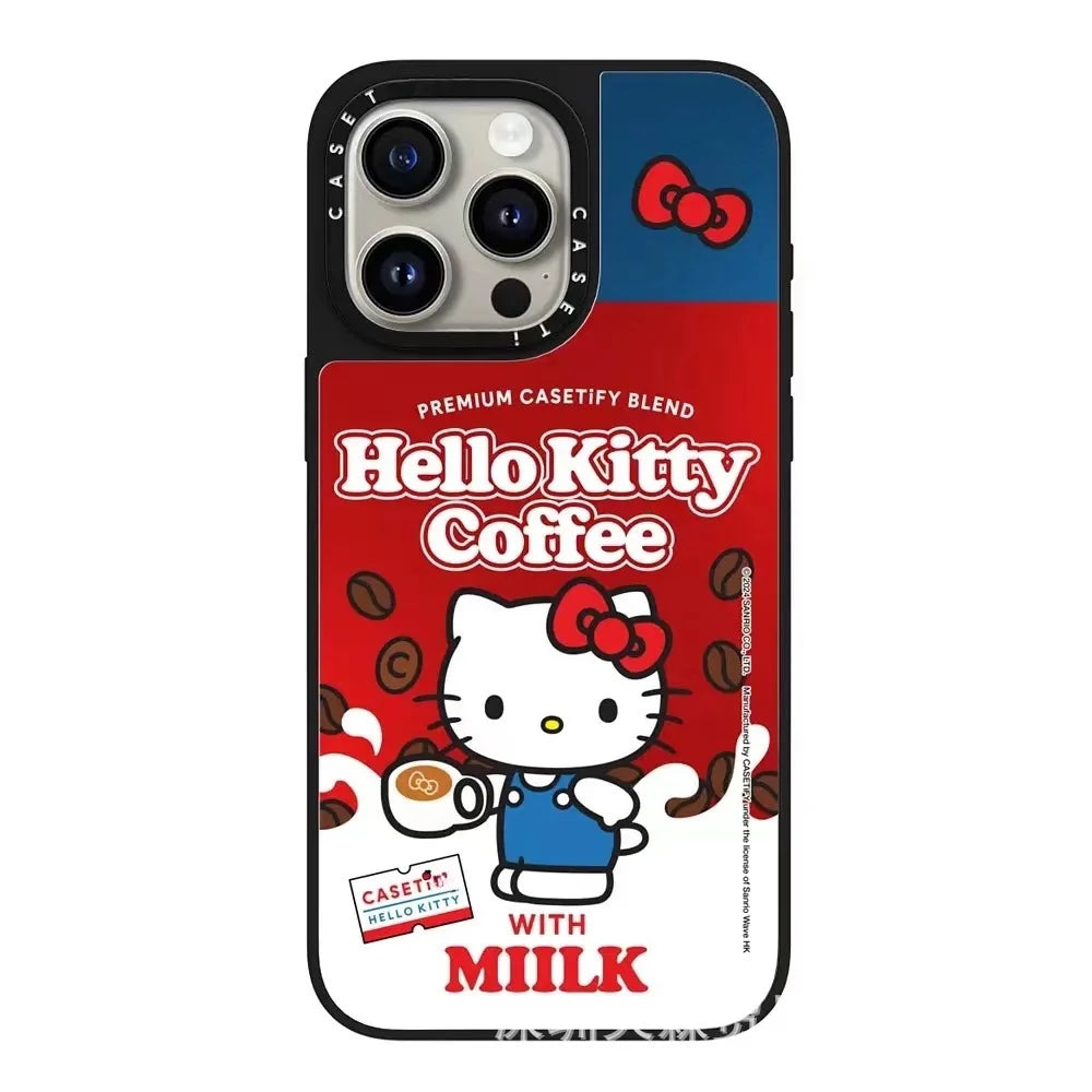 Hello Kitty Iphone 16 Promax Phone Case With Mirror Finish Technology Anti Drop All Inclusive Creative Cartoon Protective Cover