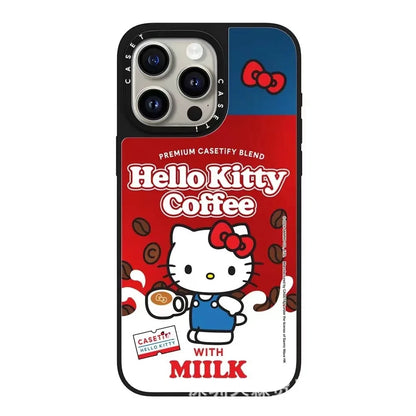 Hello Kitty Iphone 16 Promax Phone Case With Mirror Finish Technology Anti Drop All Inclusive Creative Cartoon Protective Cover