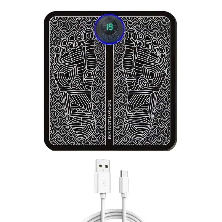 Foot Massager Stimulation Pad Electric Foot Massage With Remote 8 Mode 19 Levels of Strength Lightweight Relieve Foot Pressure