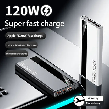 Xiaomi 120W 200000mAh Power Bank High Capacity Super Fast Charging Power Bank Portable Battery Charger For Huawei iPhone Samsung