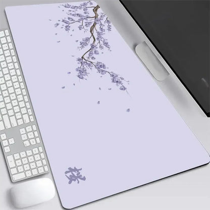 Japan Cherry Blossom XXL Gaming Mouse Pad Sakura Deskmat for Laptop & Keyboard
