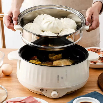 220V Electric Multi Cooker Non-Stick Hot Pot Rice Cooker for 1–2 People Home Use