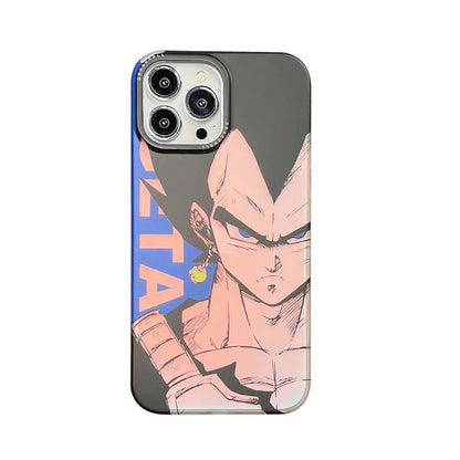 Bandai Anime Son Goku Vegeta Majin Buu Dragon Ball Cases for iPhone 15 14 13 12 11 16 pro max Laser Phonecase Funda Gifts