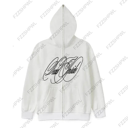 Unisex Y2K Oversized Hoodie – Hip Hop Punk Harajuku Letter Print Streetwear Sweatshirt