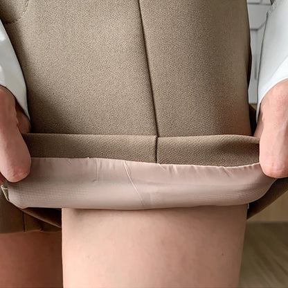 Women Casual A-line High Waist Shorts with Belt – Chic Office Lady Vintage Style Trousers for Spring & Summer