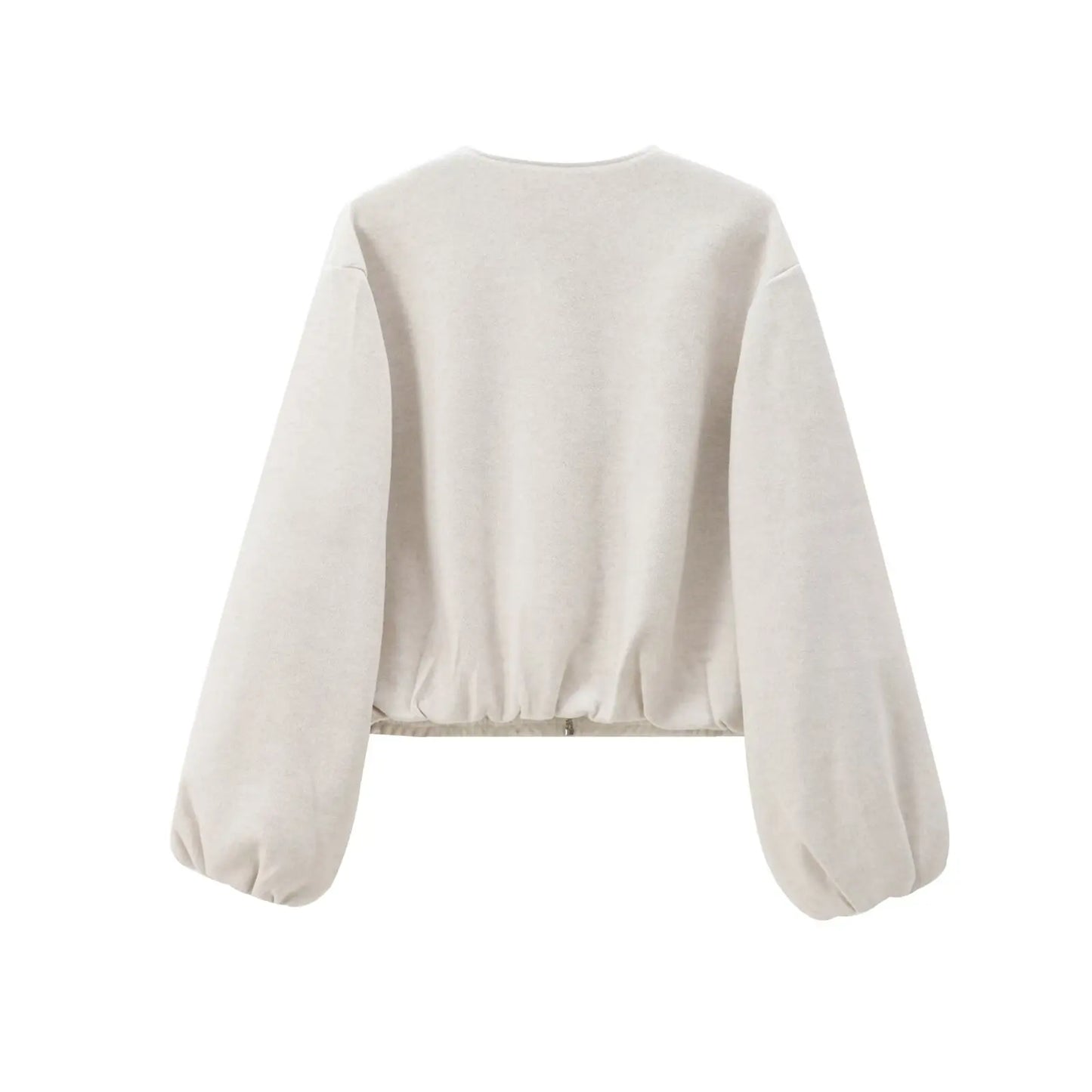 Women’s Fleece Bomber Jacket – 2025 Soft Zipper Cropped Sports Coat