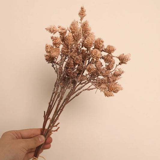 Artificial Pine Cones – Nature-Inspired Decorative Stems for Easy, Long-Lasting Home Décor