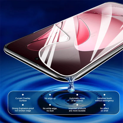 4PCS Hydrogel Film For OPPO Reno 13 12 11 10 9 8 Pro Plus 8 5 Lite 7 6 Pro Screen Protector For Find X8 Ultra X6 X5 X3 Pro Lite