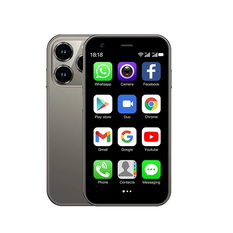 SERVO 15SE Mini Smartphone 3.0" Android 3G Dual SIM 2GB+16GB WiFi WhatsApp Small Smart Phone