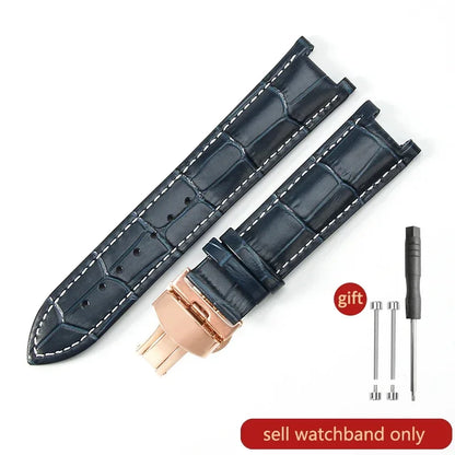 For GC Genuine Leather Watch Band Gucci Guess Gays Notch Watch Strap 20*11mm  22*13mm Men Women