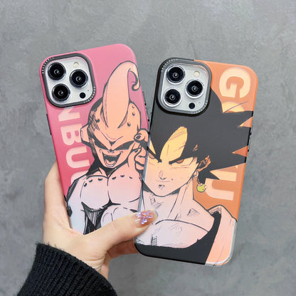 Bandai Anime Son Goku Vegeta Majin Buu Dragon Ball Cases for iPhone 15 14 13 12 11 16 pro max Laser Phonecase Funda Gifts