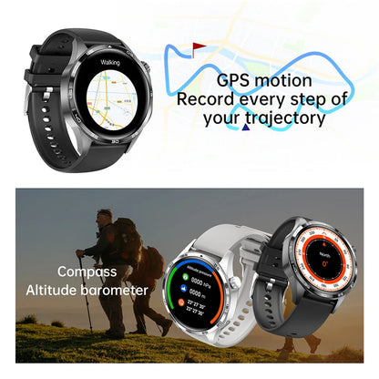 Smart Watch 5 Pro – GPS & NFC Men’s Smartwatch with 360×360 AMOLED Display, Bluetooth Call & IP67 Waterproof Heart Rate Monitor