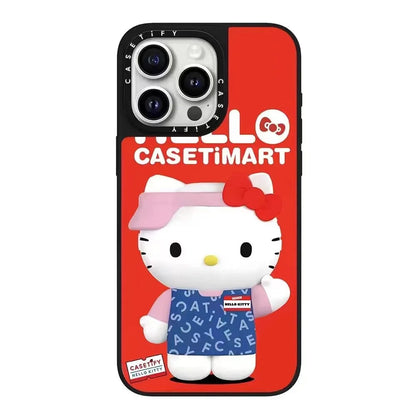 Hello Kitty Iphone 16 Promax Phone Case With Mirror Finish Technology Anti Drop All Inclusive Creative Cartoon Protective Cover