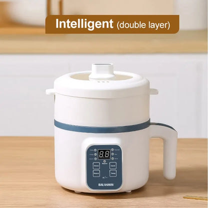 220V Digital Rice Cooker & Food Steamer Dual-Layer Household Cooking Appliance