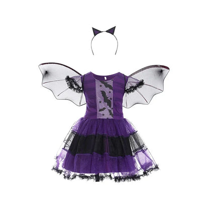 Kids Halloween Costume – Witch, Vampire, or Little Red Riding Hood Cosplay Dress for Girls & Boys Masquerade Party