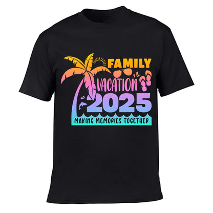 Family Vacation 2025 Matching Shirts – Dad, Mom, Kid & Baby – Beach Summer Travel T-Shirts