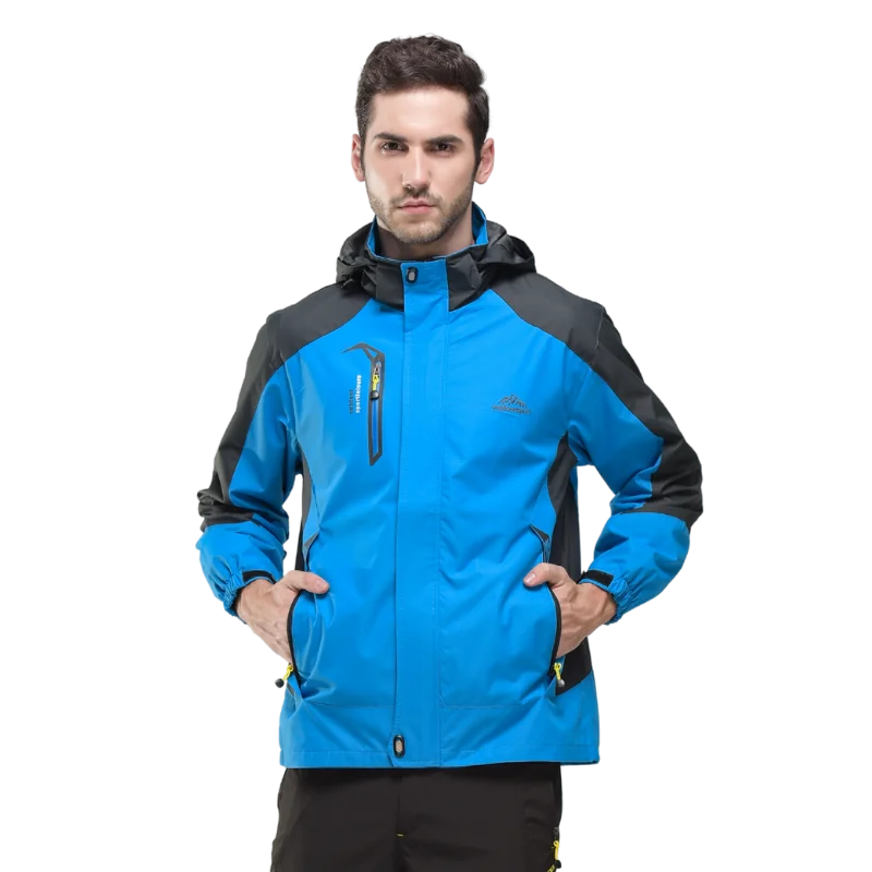 Men’s Waterproof Outdoor Jacket – TRVLWEGO Autumn Hiking Camping Windbreaker Coat