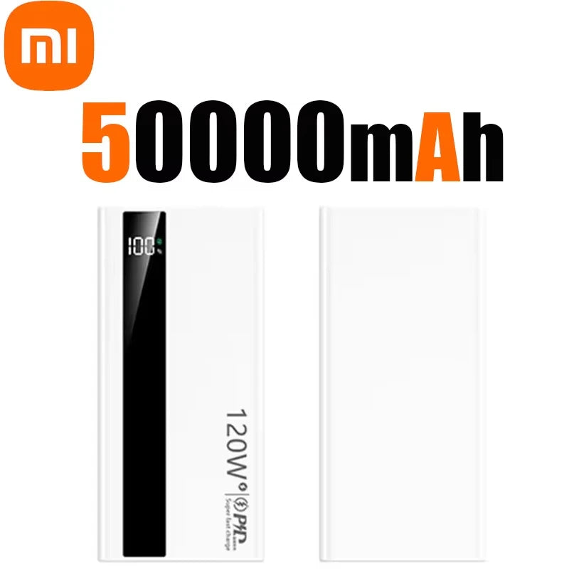 Xiaomi 120W 200000mAh Power Bank High Capacity Super Fast Charging Power Bank Portable Battery Charger For Huawei iPhone Samsung