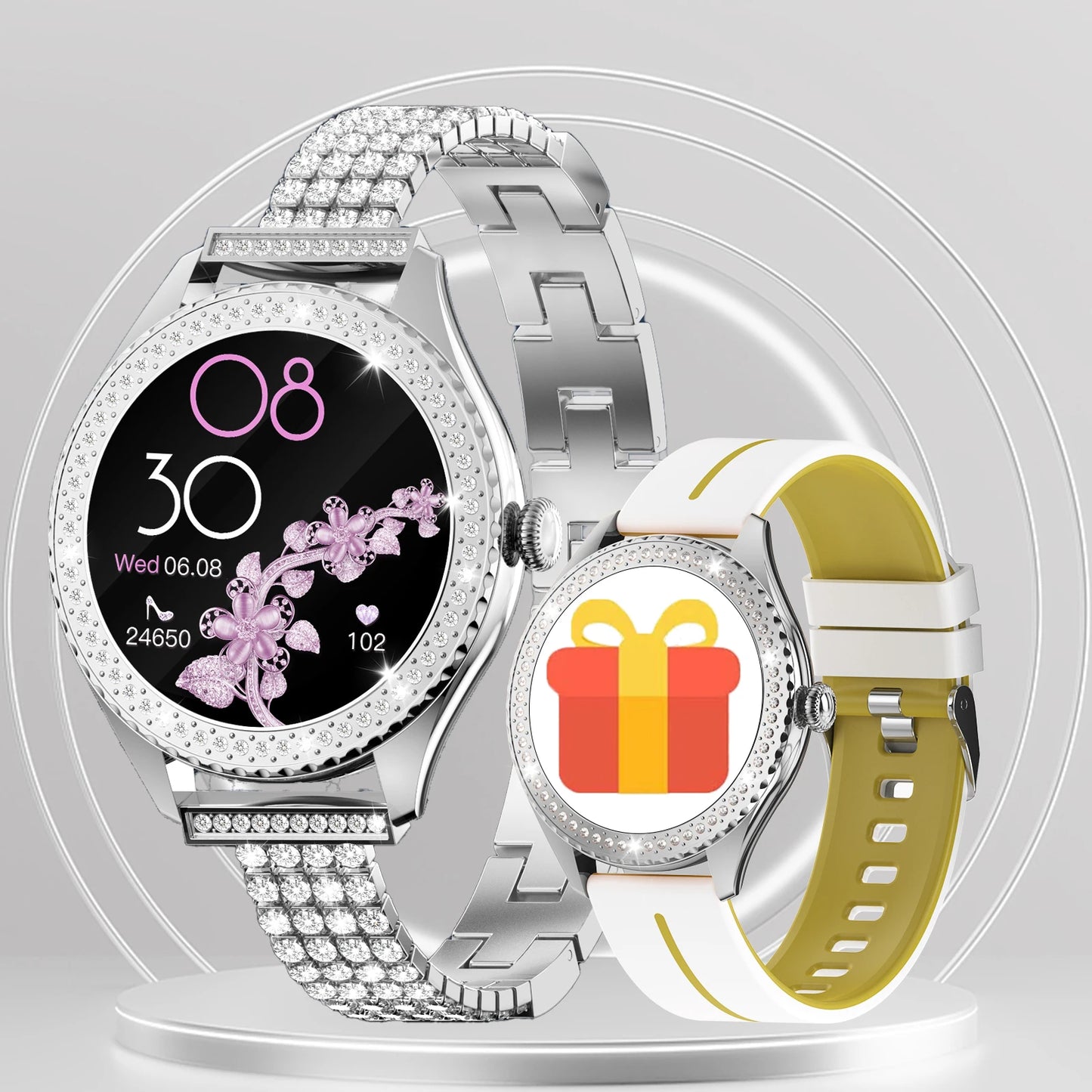 Women’s Smart Watch – Wireless Calling Smartwatch with 100+ Sports Modes, Fitness Tracking & Music Control